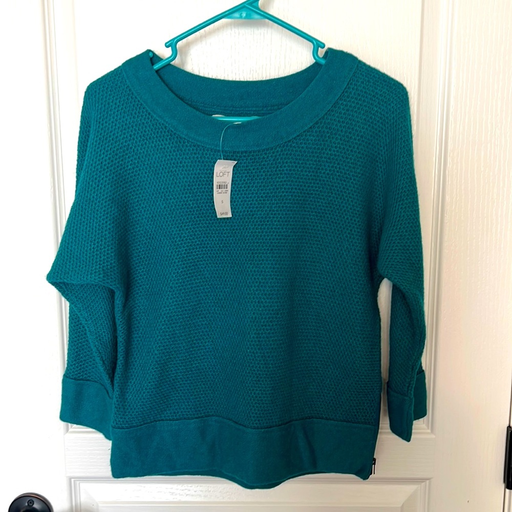 LOFT Teal Knit Sweater